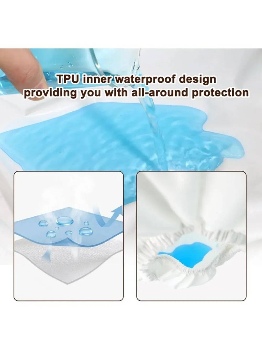 2 Pack Waterproof Reusable Adult Diaper Covers - Leak-Proof Soft Protective